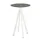 statafel,HxØ 1090x700mm,rond,4voeten wit,blad HPL Midnight Marble