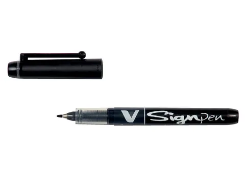 Fineliner Pilot V-Sign Pen Medium Punt Zwart