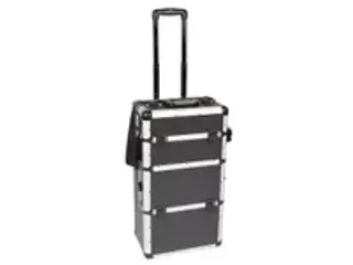 OUTLET Gereedschapskoffer Aluminium Trolley 370x270x670mm Zwart - 9