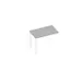 table de rallonge,p. 4 pieds,HxlxP 730x1000x600mm,panneau gris
