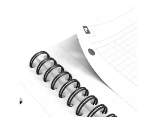 Spiraalblok Oxford International Notebook A4+ ruit 5x5mm Zwart - 5