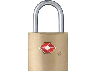 TSA Hangslot Met 2 Sleutels Messing - 1
