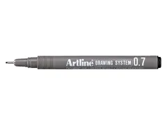 Fineliner Artline technisch 0.7mm zwart