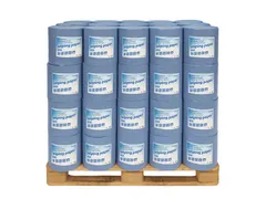 Poetspapier industrie 2-laags 26cmx380m blauw Pallet