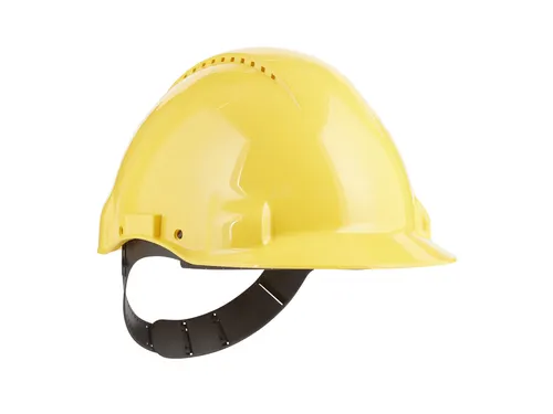 Veiligheidshelm 3M 53-62cm Uvicator en pinverstelling geel