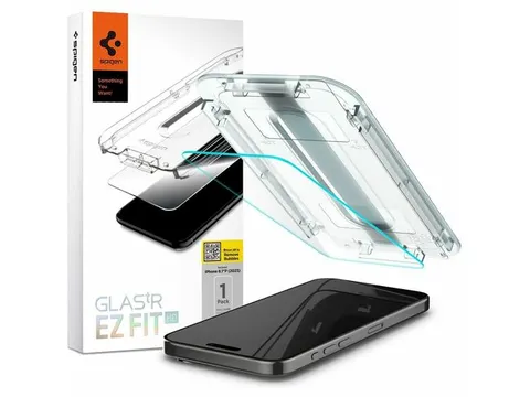 Spigen AGL06898 Schermbescherming iPhone 15 Pro Glas.tR EZ Fit HD