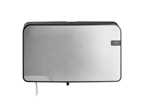 Euro 441097 Quartz Toiletrolhouder mini duo jumbo Silver