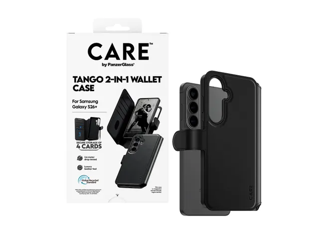 PanzerGlass CARE by Tango 2-in-1 Wallet Case w. Qi Samsung Galax