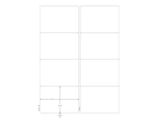 Etiketten 99,1x 67,7mm wit 100 Vel A4, 800 stuks - 2