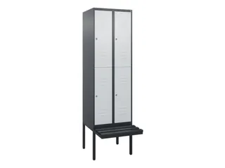 Dubbeldekse dekenkist,HxBxD 2120x600x815mm,2x2vak.,vak B 300mm - 1