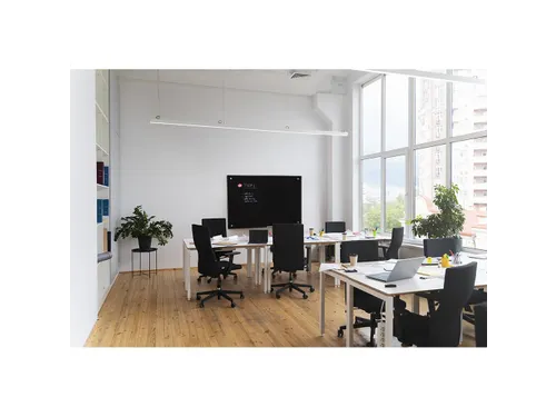 Scritto Glasbord Zwart 90x120 cm met stift