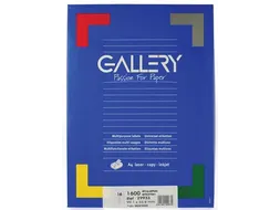 Gallery Witte Etiketten 99.1x33.9 mm Ronde Hoeken