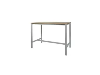 Domino Basic Statafel 180x80x110cm Havana/Kers Onderstel Alu - 1