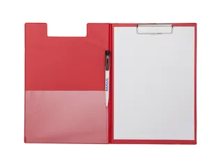 Klembordmap MAUL A4 staand PVC met penlus en insteek rood - 3