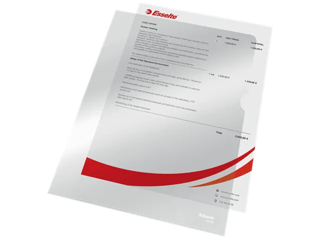 L-map Esselte Standaard A4 Pp Transparant 0.11mm