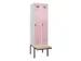 locker met bank,voor scheiding van kleding,HxBxD 2120x600x815mm,2vak