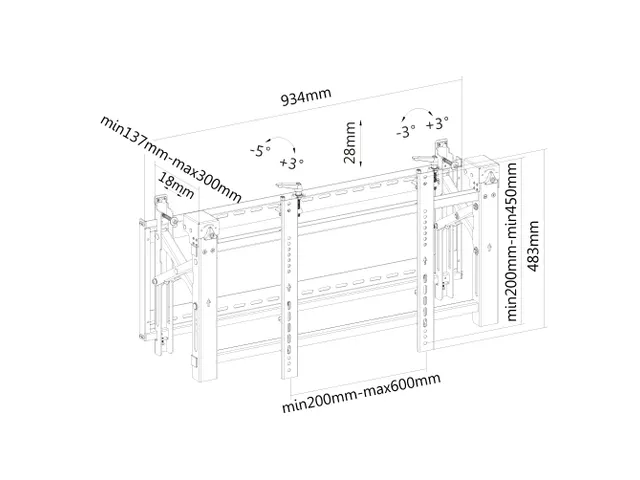 Flatscreen Wall Mount (stretchable)