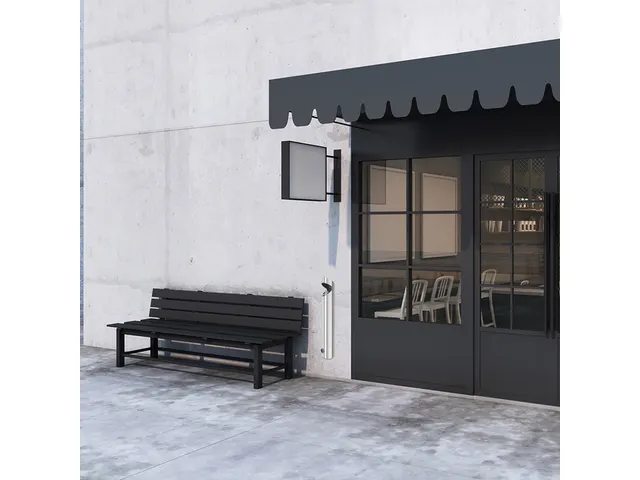 Asbak BRASQ wand AT200 RVS