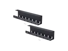2-Pack Kabelmanagement Tray voor onder bureau 53cm per tray Zwart