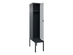 locker met bank,HxBxD 2120x400x815mm,1vak,vak B 400mm,cilinderslot