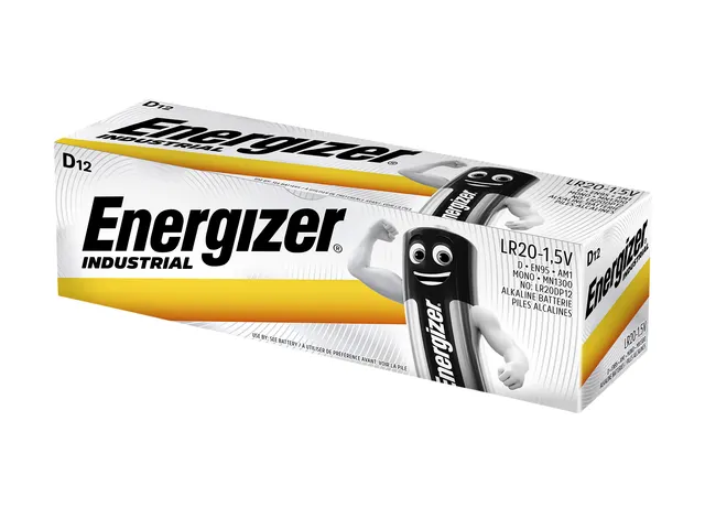 Batterij Industrial D alkaline doos à 12 stuks
