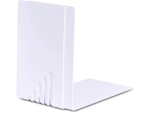 Boekensteun Uit Staal Wit2 Stuks