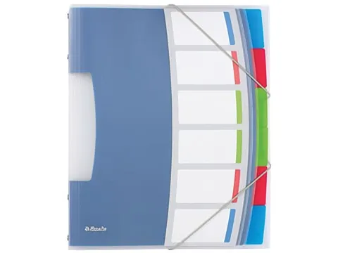 Esselte Sorteermap Vivida A4 6 Vaks Assorti PP