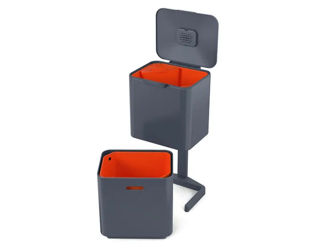 Afvalemmer Intelligent Waste Bin Totem Max 60 Liter Grafiet