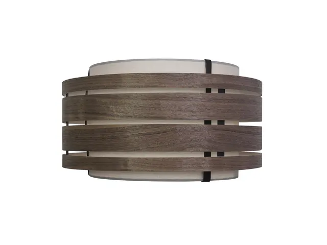 Lampenkap Nextime Beam 40 cm hout walnoot zwart