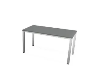 vergadertafel HxBxD 74x140x70cm rechthoekig MS-donkergrijs 4voeten Alu - 3