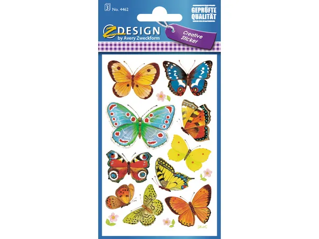 papieretiket Z-design Creative pakje a 3 vel vlinders