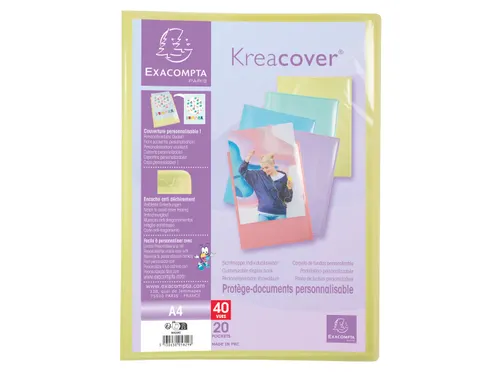 Showalbum A4 20 tas KREACOVER PASTEL Assorti