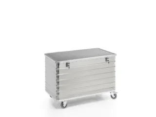 Bakwagens Aluminium Deksel En Cilinderslot 250kg 870x1280x680mm - 3
