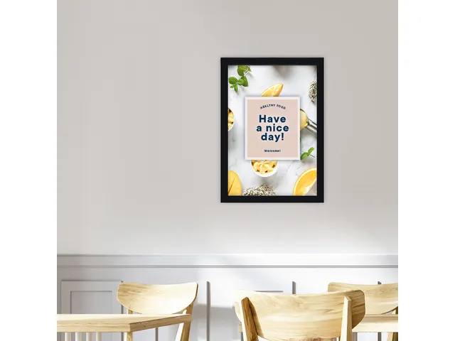 Kliklijst Europel A4 25mm mat zwart