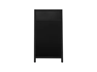 Europel Krijtstoepbord met Topbord 660 x 1280 mm Zwart - 1