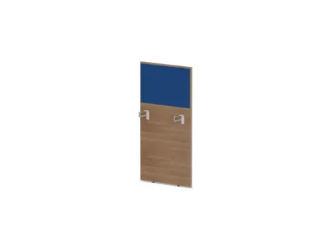 baliepaneel,v. bureau,aanbouw links,B 600mm,NT-cherry,BN6016-blauw