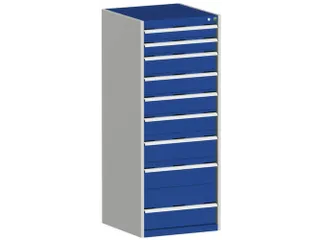 ladekast,HxBxD 1600x650x650mm,9lade(n),lade voor normale belastingen - 1