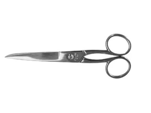 Schaar 15 Cm, Verchroomd, Symmetrische Ogen