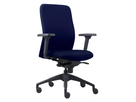 Bureaustoel Euroseats Vigo 002 Blauw