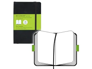Notitieboek Moleskine pocket 90x140mm blanco soft cover zwart - 2