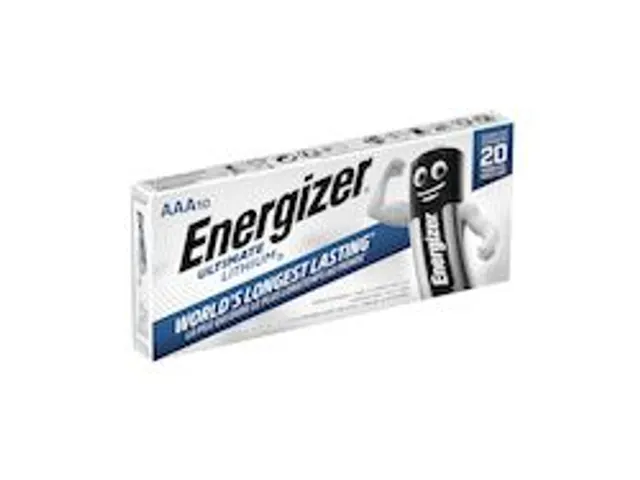 Batterij Ultimate Lithium AAA 1.5 Volt van 10 PACK
