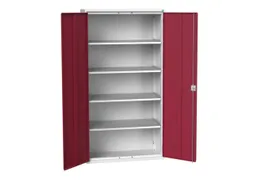 universele kast,HxBxD 2000x1050x550mm,4xStalen bodem,draaigrendelslot