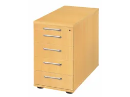 stationaire ladeblokken,HxBxD 720-760x428x800mm,4lade(n),mat.-lade