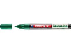 Paintmarker edding 51 EcoLine op waterbasis 1-2mm groen