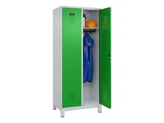 locker,HxBxD 1950x800x500mm,2vak,vak B 400mm,cil.-slot,voeten - 1