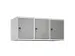 opzetkast,v. locker,3vak.,vak B 400mm,HxBxD 500x1200x500mm