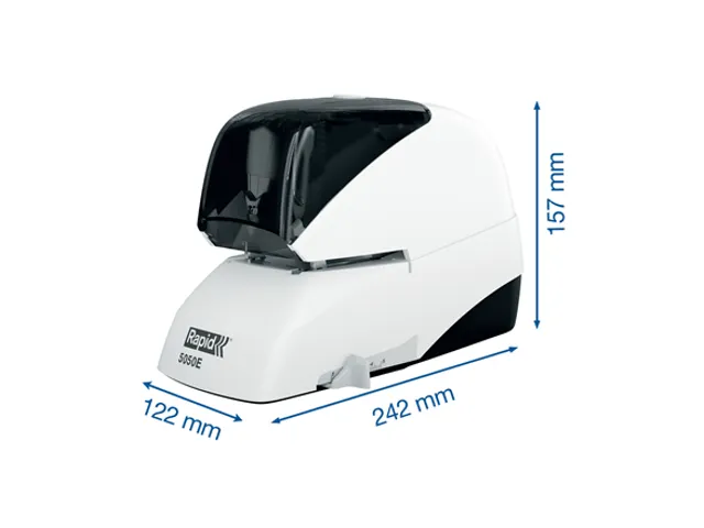 Nietmachine Rapid Elektrisch 5050E 50vel wit/zwart contactloos