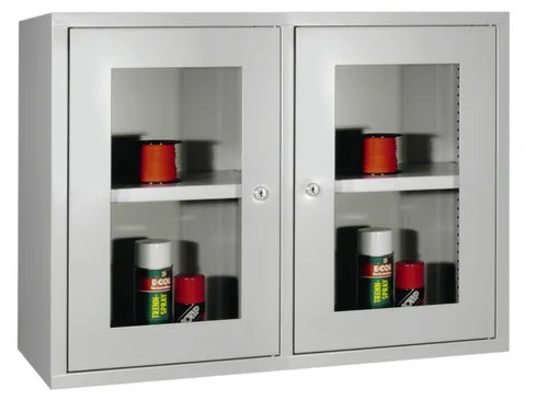 Hangkast HxBxD 600x800x300mm Achterwand Glad Ral7035