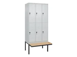 Dubbeldekse dekenkist,HxBxD 2120x900x815mm,3x2vak.,vak B 300mm
