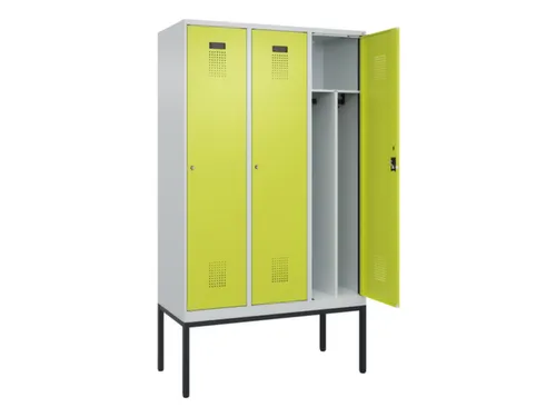 locker voor scheiding van kleding,HxBxD 2120x1200x500mm,3vak